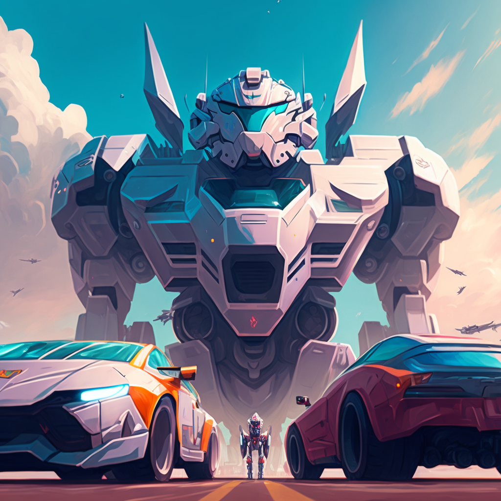 Midjourney_giant_car_robot